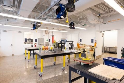 Inside of new Murchie Science expansion