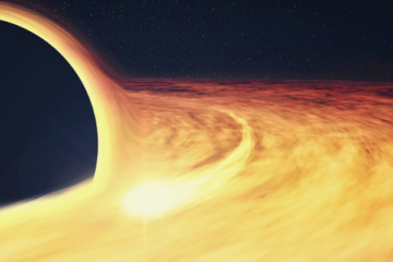 A star becoming a black hole