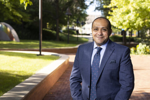 College of Innovation & Technology professor Yasser Aboelkassem smiling for the camera.