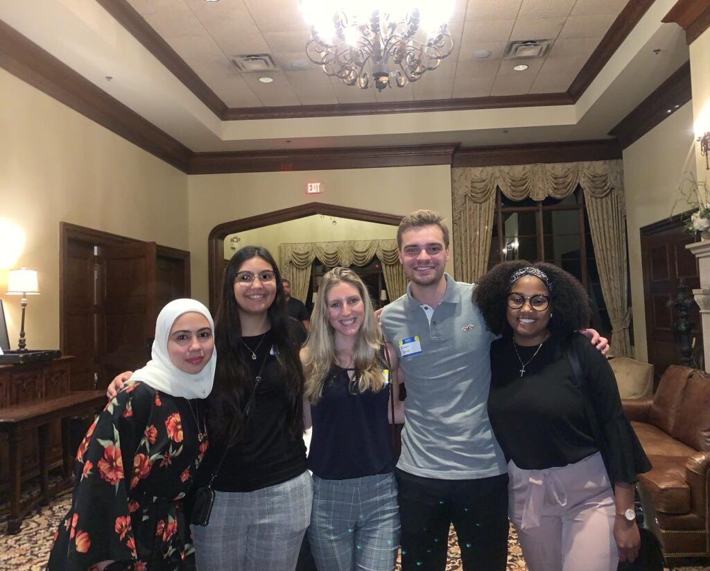 Group of Pre-Dental Club students at event 