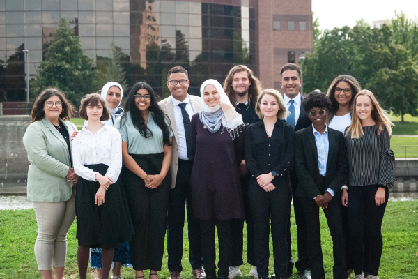 A group of student government members