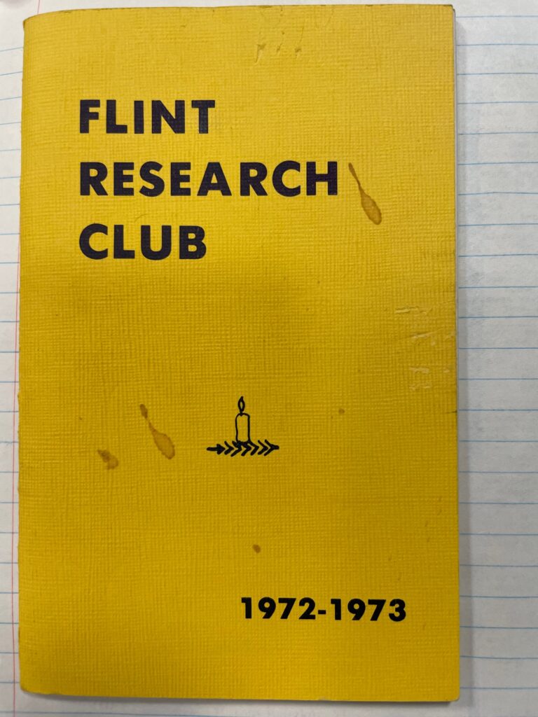 Copies of the Flint Research Club, like the one pictured, are kept in the Sloan Museum Archives.