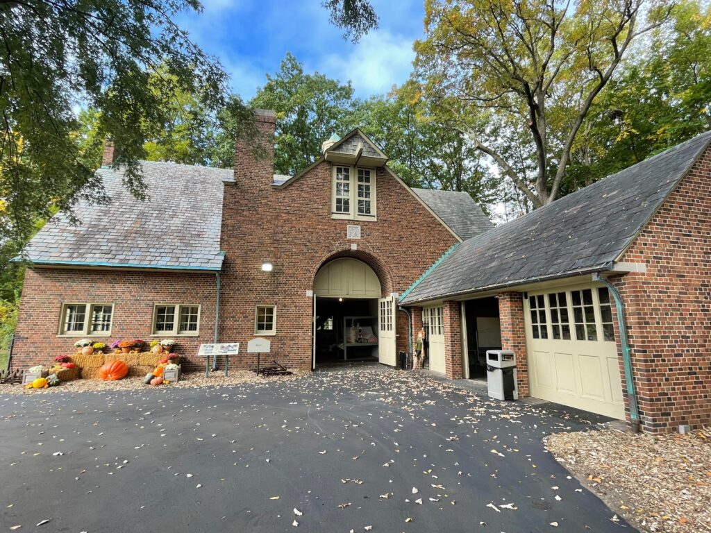 Exterior shot of barn at CS Mott estate