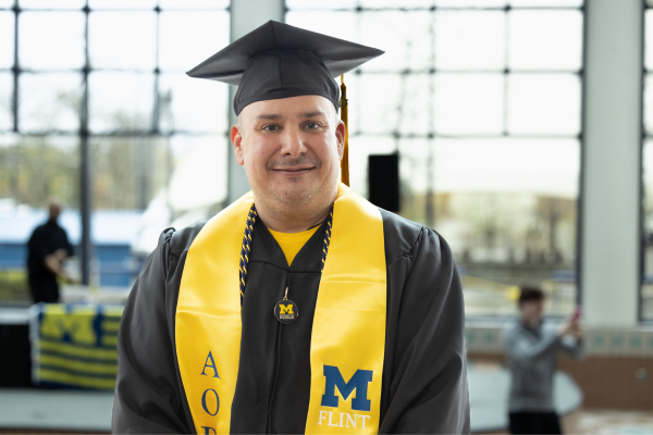 UM-Flint AODC graduate Michael Bernal