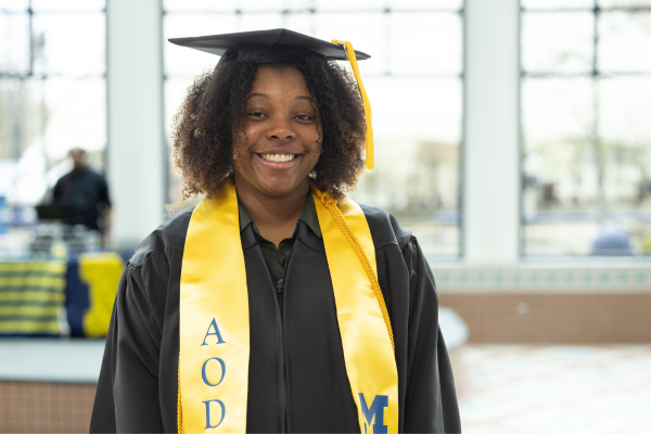 UM-Flint AODC graduate D'Mya Mason