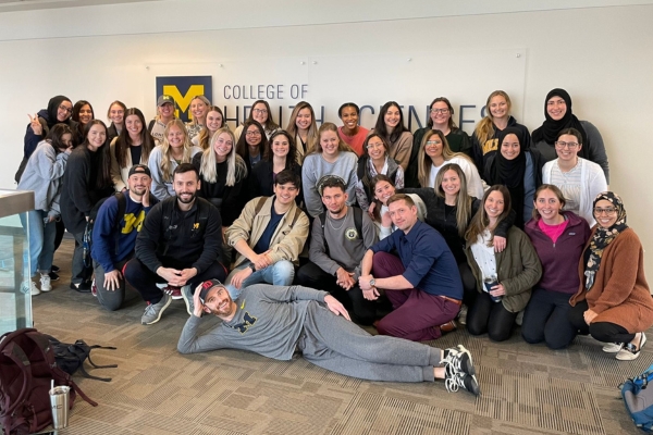 The Physician Assistant Class of 2023 poses for a group photo