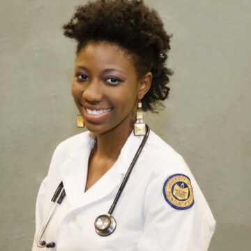 Japari Gadzama smiles in her official nursing graduation photo