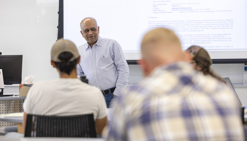 A view of an engineering classroom