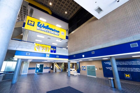 The University Center renovations add color to the student life hub.