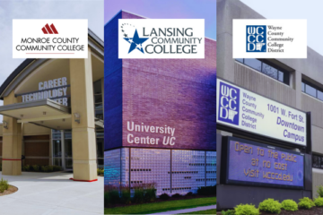 Image of Monroe County Community College, Lansing Community College, and Wayne County Community College