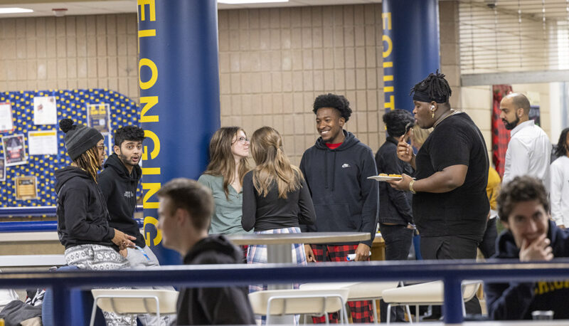 Students talking in the UCEN