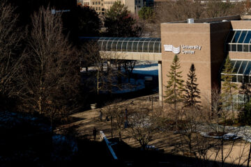 A view of the exterior of the University Center