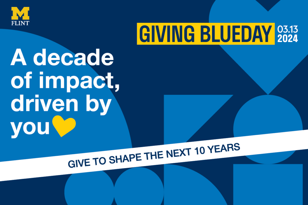 UMFlint to celebrate 10 years of giving with Giving Blueday 2024