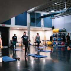 A class at the Rec Center, which offers free memberships to all current students.