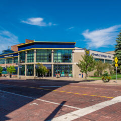 Photo of Saginaw St and the University Pavilion