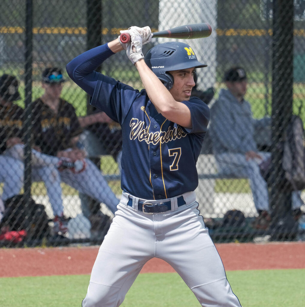 Abe Dabaja at bat. 