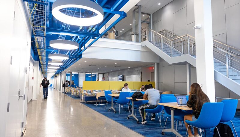 A Murchie Science Building sitting area