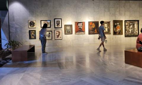 A photo of a fine art gallery in Havana Cuba