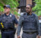 Police officer and department social worker arrive to the scene of a call.