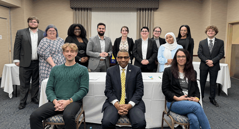 The UM-Flint 24-25 Moot Court Team posing for the camera