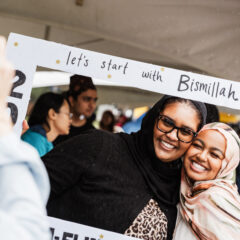 University of Michigan-Flint Mgagement fair on Kearsley St. in Flint, Michigan on September 3, 2025.