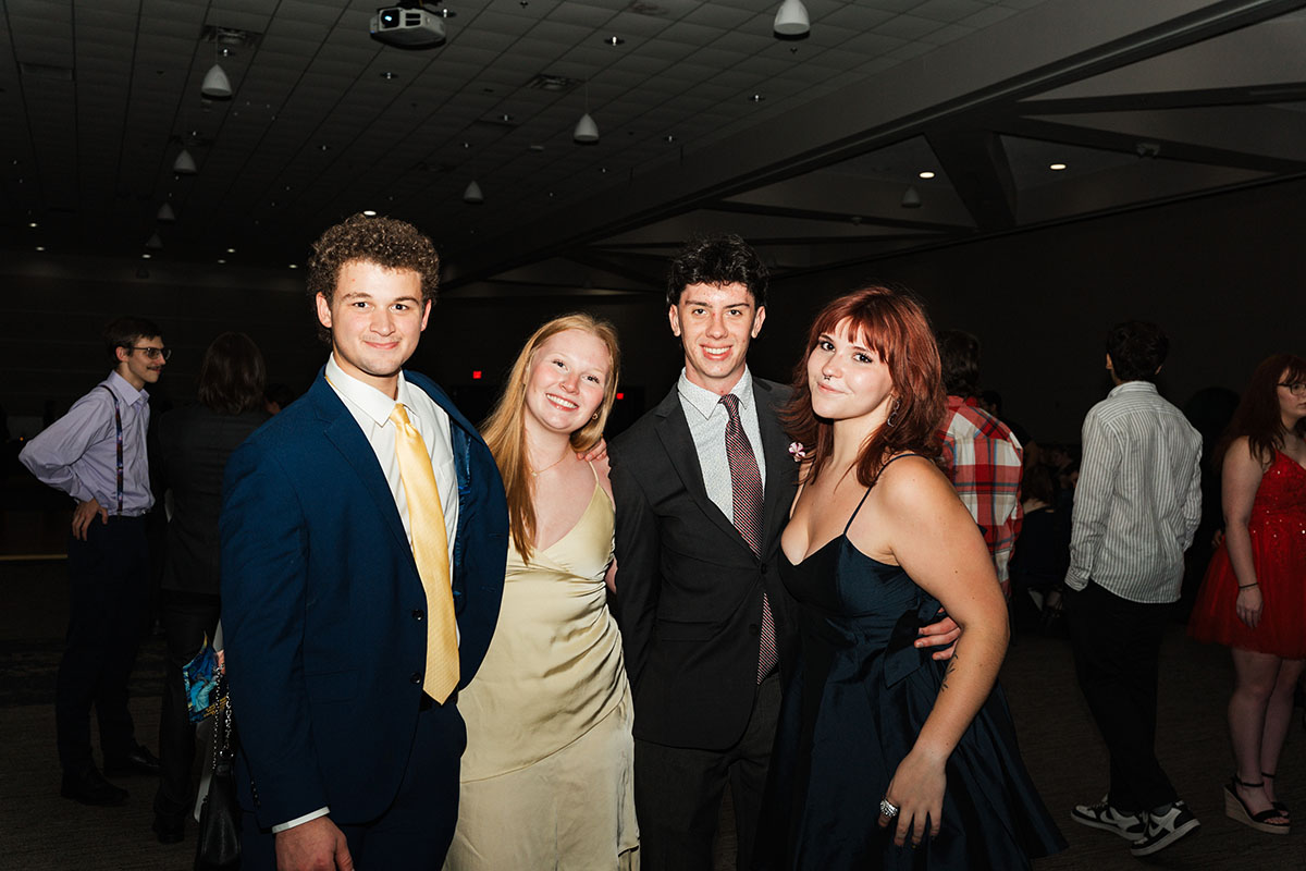A group of students posing for a photo.