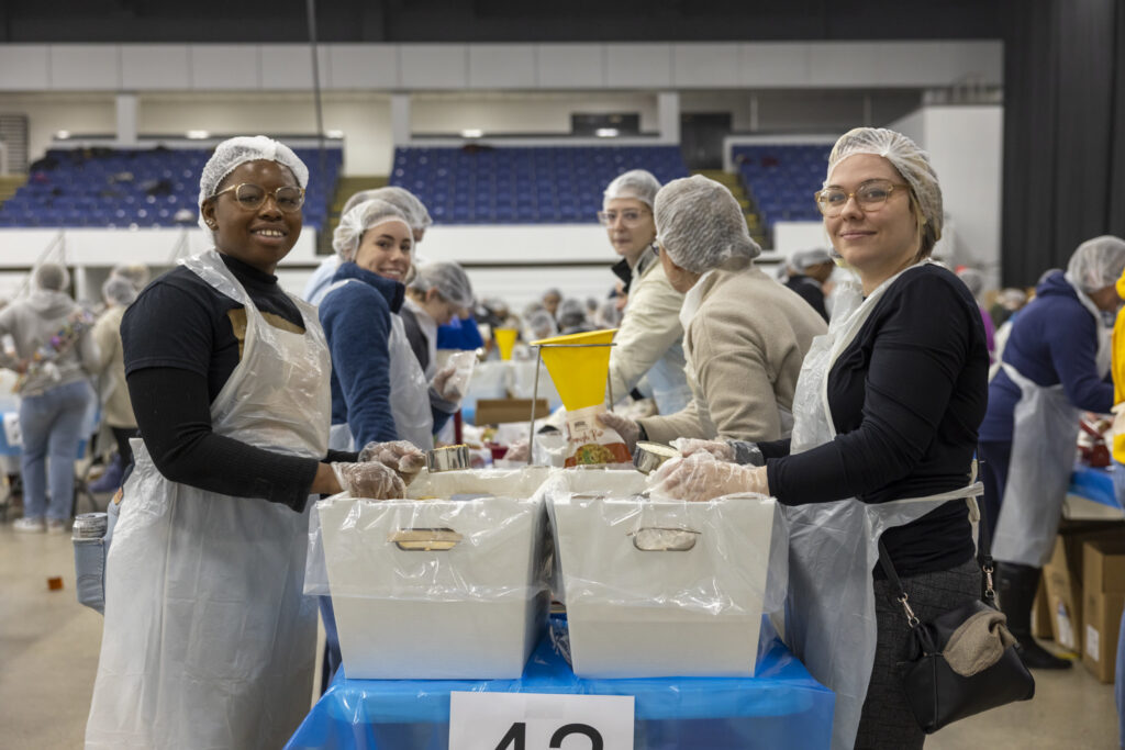 Students volunteering during last years MLK day of Service.