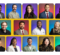 A grid of 14 professional headshots of diverse individuals, each with a colorful background.